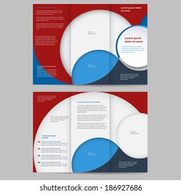 Abstract colored brochure template for your business