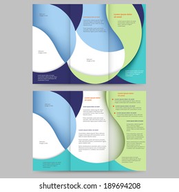 Abstract colored brochure template for your business