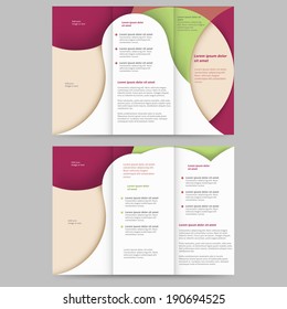 Abstract colored brochure template for your business