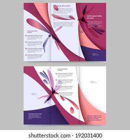 Abstract colored brochure template for your business