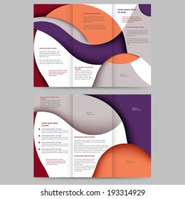 Abstract colored brochure template for your business