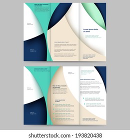 Abstract colored brochure template for your business