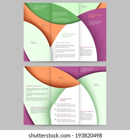 Abstract colored brochure template for your business