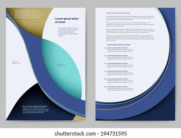 Abstract colored brochure template for your business