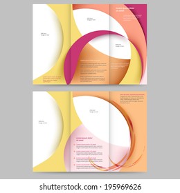 Abstract colored brochure template for your business