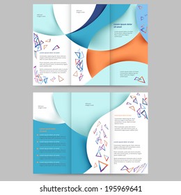Abstract colored brochure template for your business