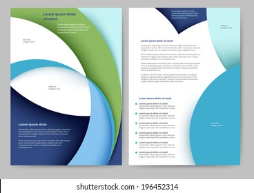 Abstract colored brochure template for your business