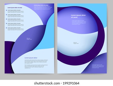 Abstract colored brochure template for your business