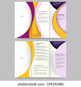 Abstract colored brochure template for your business