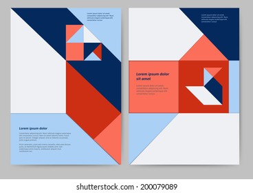 Abstract colored brochure template for your business