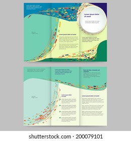 Abstract colored brochure template for your business