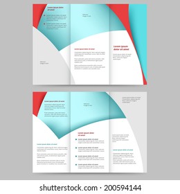 Abstract colored brochure template for your business