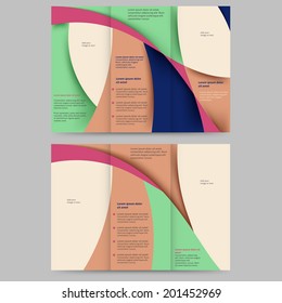 Abstract colored brochure template for your business