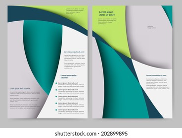 Abstract colored brochure template for your business