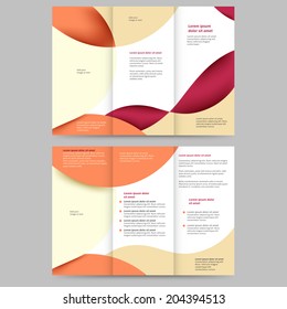 Abstract colored brochure template for your business