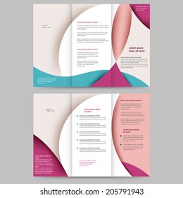 Abstract colored brochure template for your business