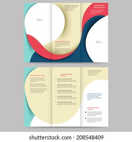 Abstract colored brochure template for your business