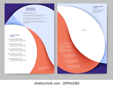 Abstract colored brochure template for your business
