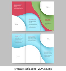 Abstract colored brochure template for your business
