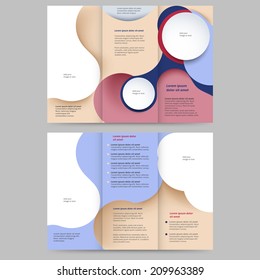 Abstract colored brochure template for your business