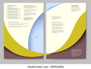 Abstract colored brochure template for your business