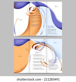 Abstract colored brochure template for your business