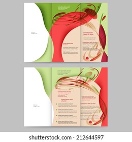 Abstract colored brochure template for your business