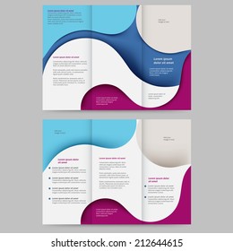 Abstract colored brochure template for your business