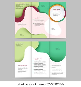 Abstract colored brochure template for your business