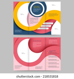 Abstract colored brochure template for your business