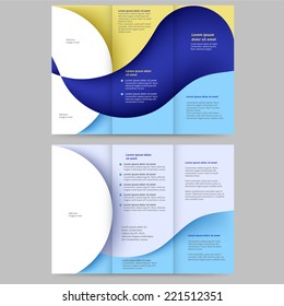 Abstract colored brochure template for your business