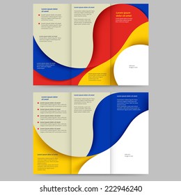 Abstract colored brochure template for your business
