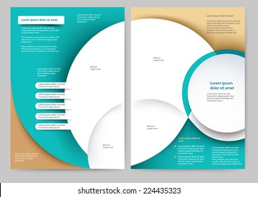 Abstract colored brochure template for your business