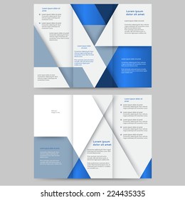 Abstract colored brochure template for your business