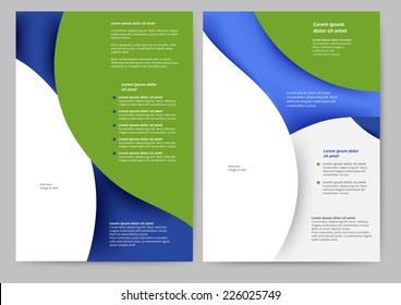 Abstract colored brochure template for your business