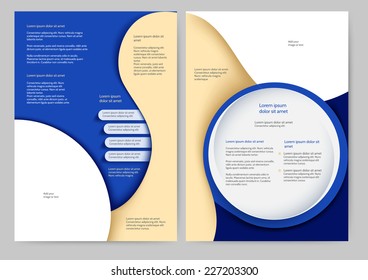 Abstract colored brochure template for your business