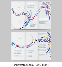 Abstract colored brochure template for your business