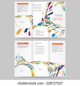 Abstract colored brochure template for your business