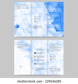 Abstract colored brochure template for your business