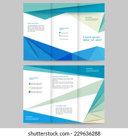Abstract colored brochure template for your business