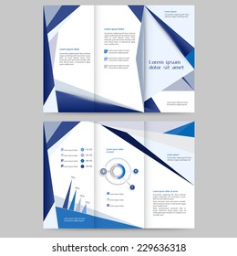 Abstract colored brochure template for your business