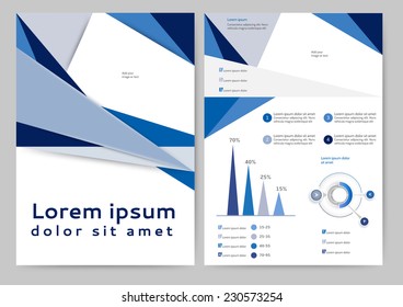 Abstract colored brochure template for your business