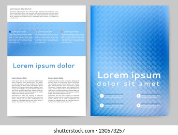 Abstract colored brochure template for your business