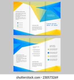 Abstract colored brochure template for your business