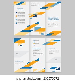 Abstract colored brochure template for your business