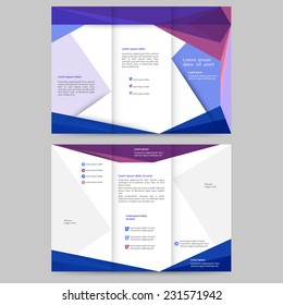 Abstract colored brochure template for your business