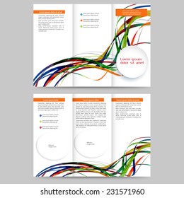 Abstract colored brochure template for your business