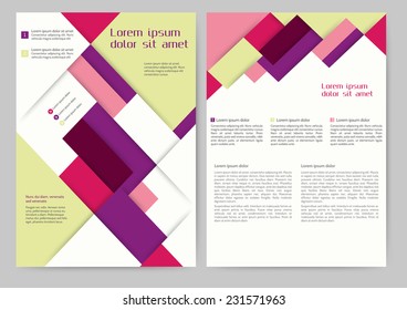 Abstract colored brochure template for your business