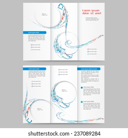 Abstract colored brochure template for your business