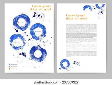 Abstract colored brochure template for your business